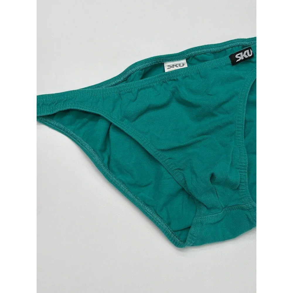 SKU‎ Mens Teal Green Cotton Stretch Briefs Underwear Size M